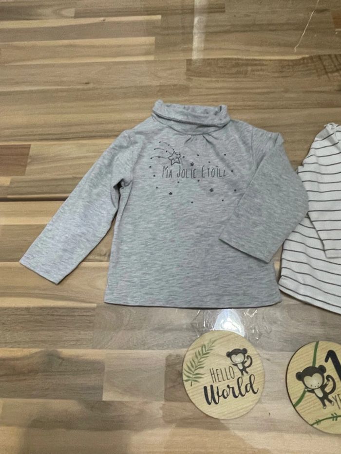 2 polos 12 mois longues manches - photo numéro 3