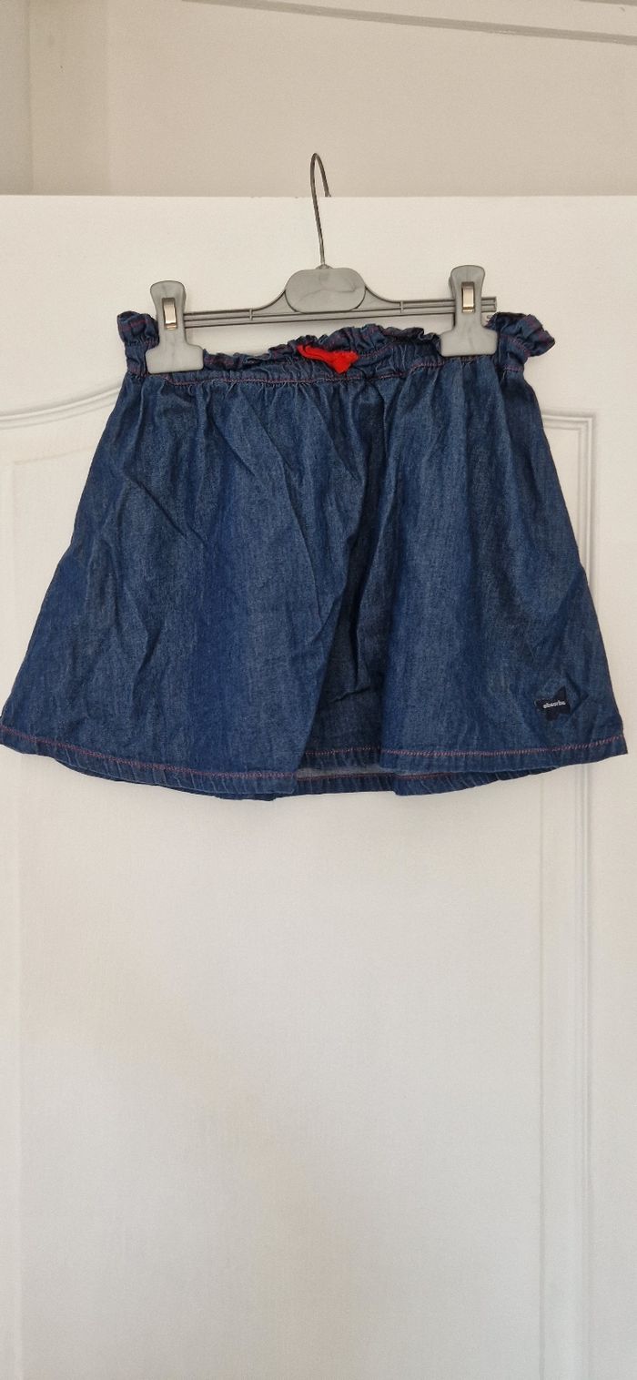 Jupe effet jeans taille 6ans - photo numéro 2