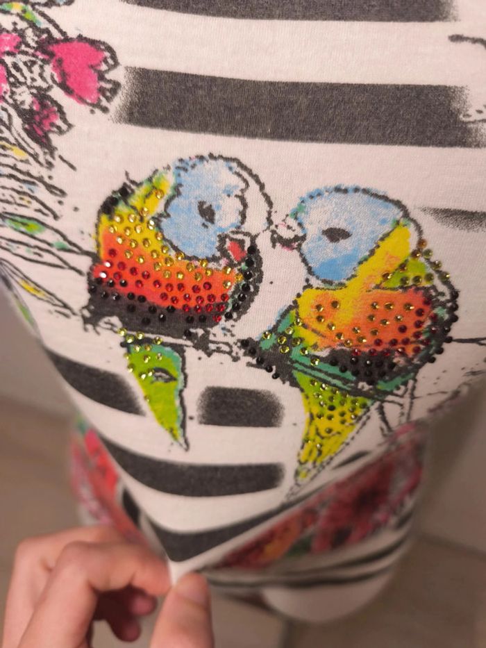 T-shirt Leo Guy Femme Taille 2 Multicouleurs - photo numéro 6