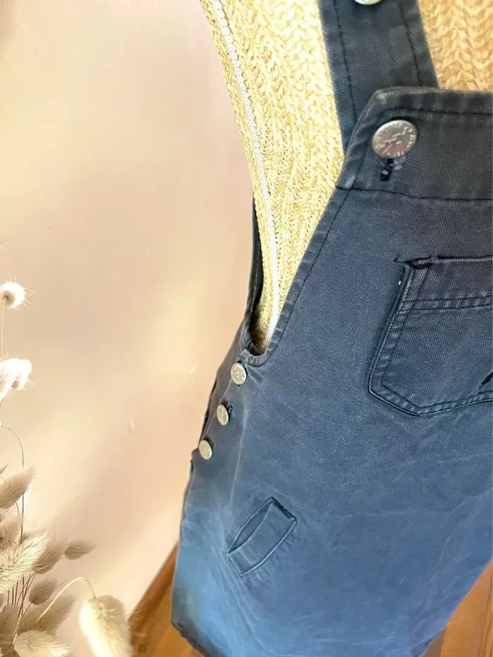 Salopette jupe en Denim jean- Taille 40 - jennyfer vintage - photo numéro 8