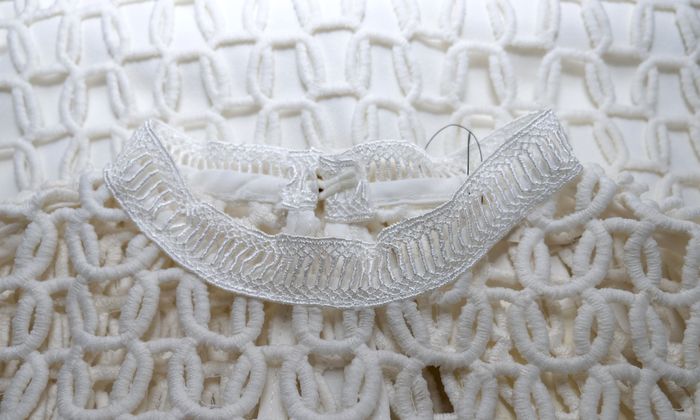 Vera & Lucy - Quiney - Robe Mi-Longue au Crochet - Ecru/Blanc - Femme Taille S - Neuve - photo numéro 8