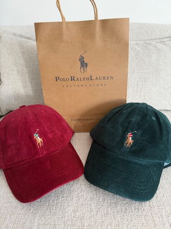 Casquettes velours Ralph Lauren