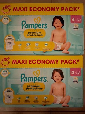 Couches Pampers Premium Protection Taille 4 Neuf