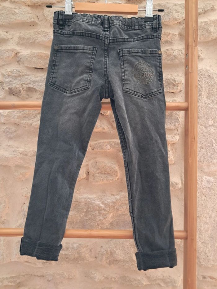 Jeans slim gris verbaudet 5 ans 110cm parfait état - photo numéro 2