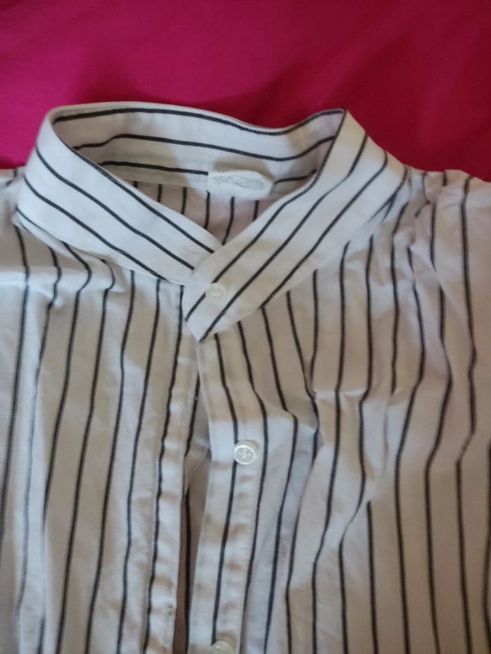 Chemisier blanc rayé sans manches 38 - photo numéro 3