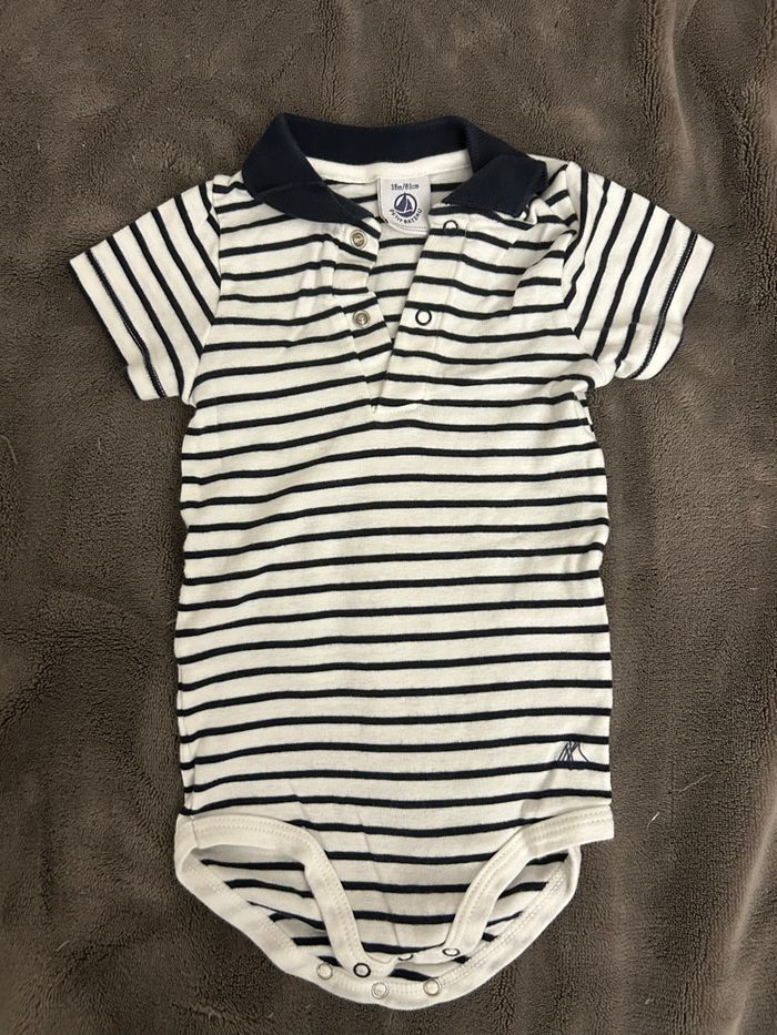 Body marinière petit bateau 18 mois
