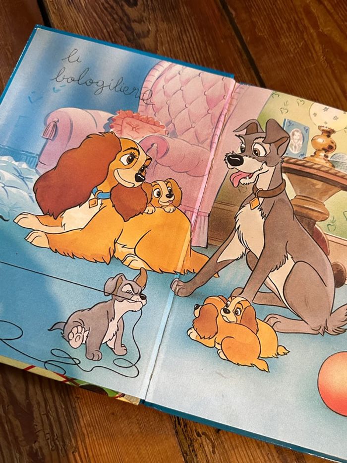 Livre ancien Walt Disney Mickey club du livre La belle et le Clochard chiens - photo numéro 2
