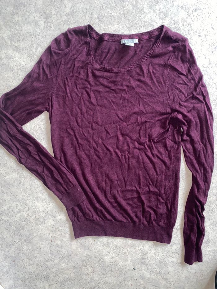 Pull violet prune neuf
