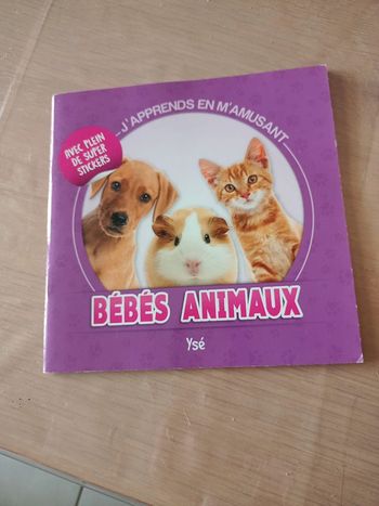 Livre j'apprends en m'amusant bébés animaux neuf