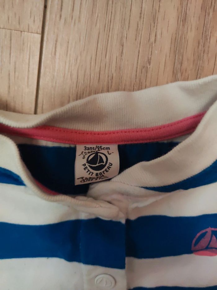 Gilet fille petit bateau rayé - photo numéro 2