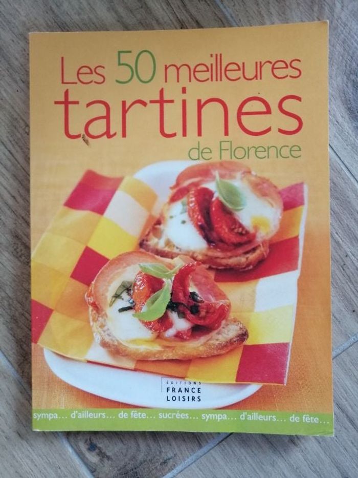 Livre Les 50 meilleures tartines de Florence en bon état