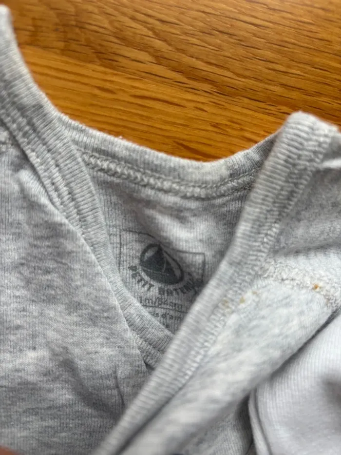 Lot 2 bodies croisés ML petit bateau naissance 1 mois - photo numéro 3