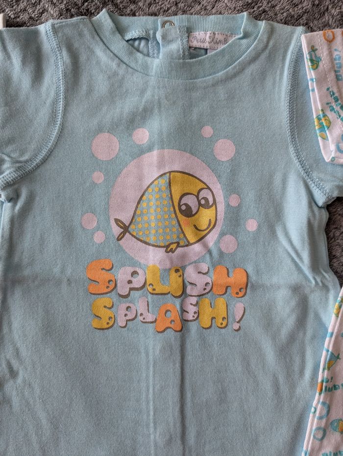 NEUF, lot de 3 combishorts La Halle, 1 mois - photo numéro 3