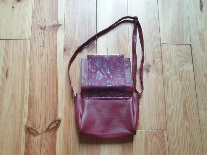 Petit sac bandoulière bordeaux - photo numéro 2