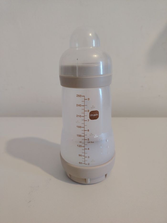 Lot de 3 biberons sans tétines 260 ml anti colique MAM - photo numéro 2