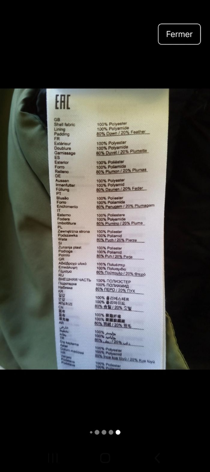 Doudoune Lafuma Taille M - photo numéro 7