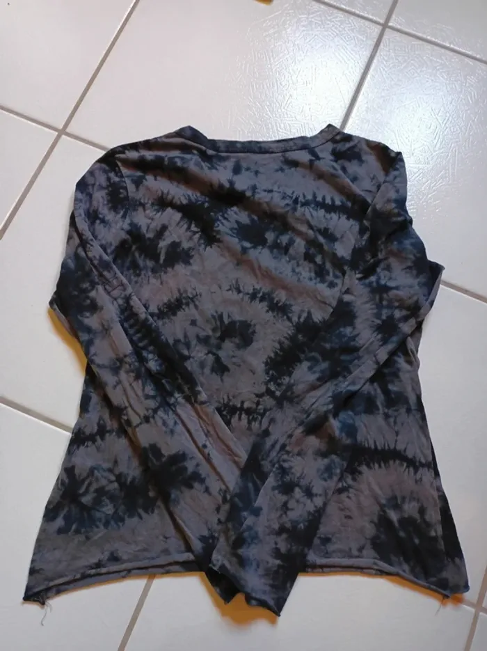 Pull femme gris tie and die - photo numéro 8