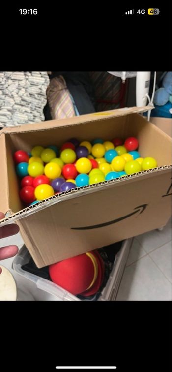 Lot balles plastique