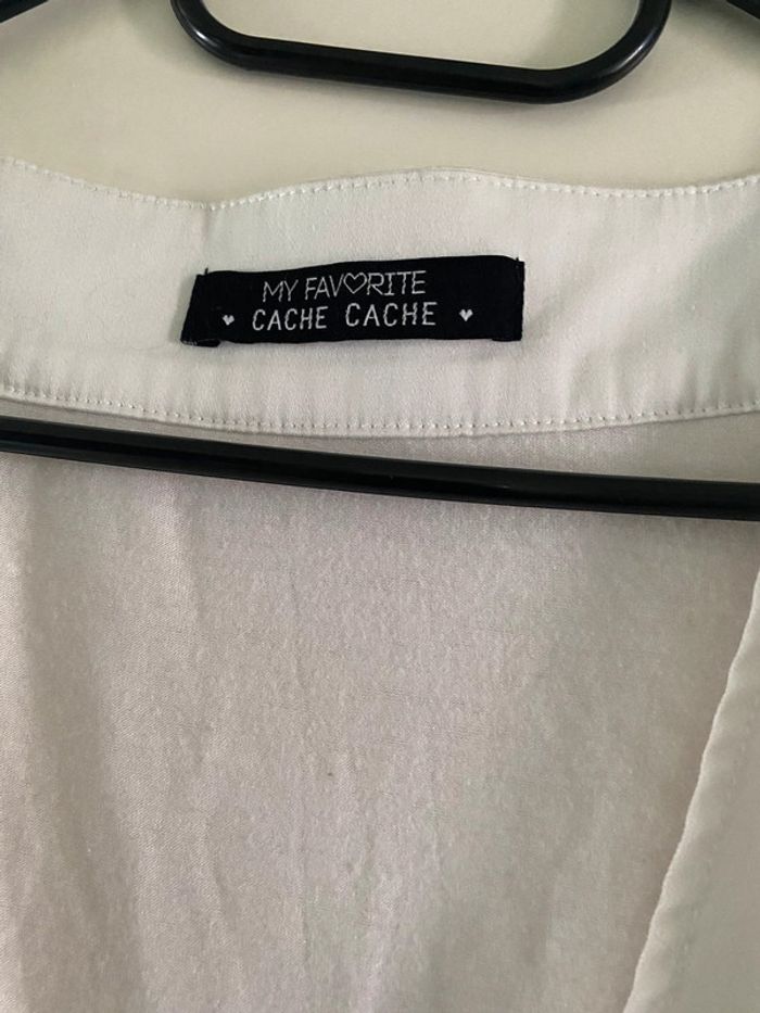 Robe bi matière, cache-cache,taille 38 - photo numéro 3