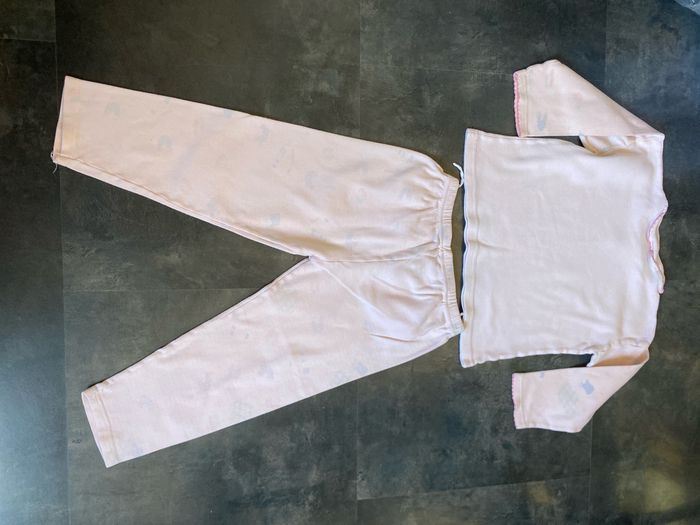 Pyjama rose lapins 2 pièces 5 ans - photo numéro 3