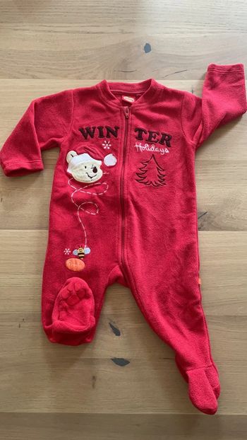 Pyjama épais 9 mois rouge Disney