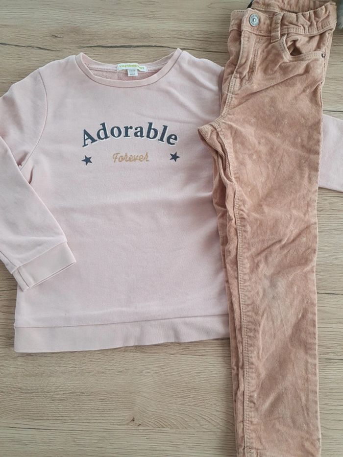 Ensemble vertbaudet /kiabi 6ans