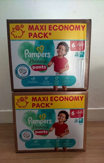 Lot couches Pampers harmonie pants taille 6 o
