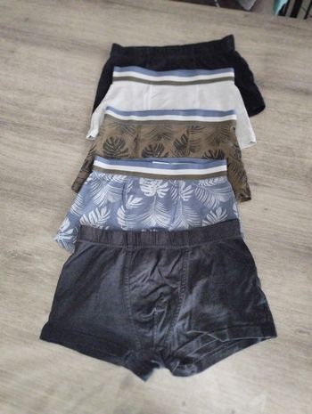 Lot de 5 boxers 10 ans garçon