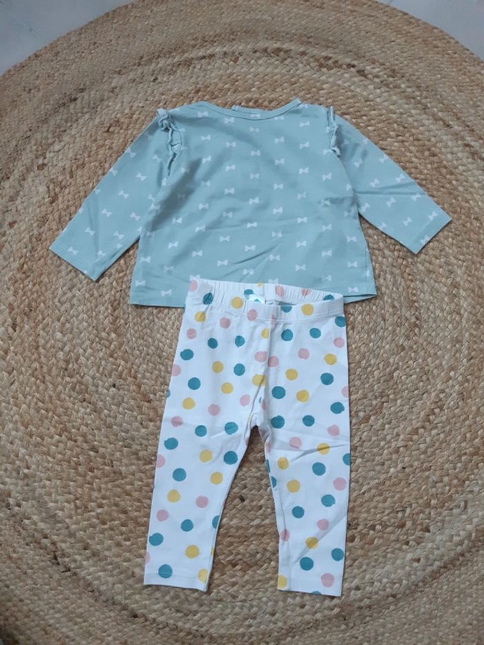 Tenue haut manches longues et legging 9 mois