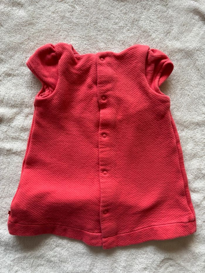 Ensemble obiaibi robe et gilet rouge 12 mois - photo numéro 3