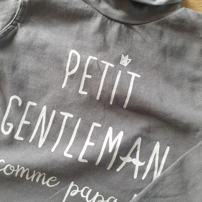 💚 Ensemble tee-shirt ML sous pull jogging 12 mois Gémo/Kimbaloo #emyfleury_12moisgarçon - photo numéro 2