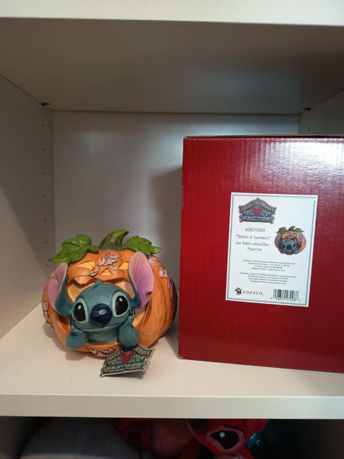 Figurine stitch citrouille Disney tradition neuve - photo numéro 2