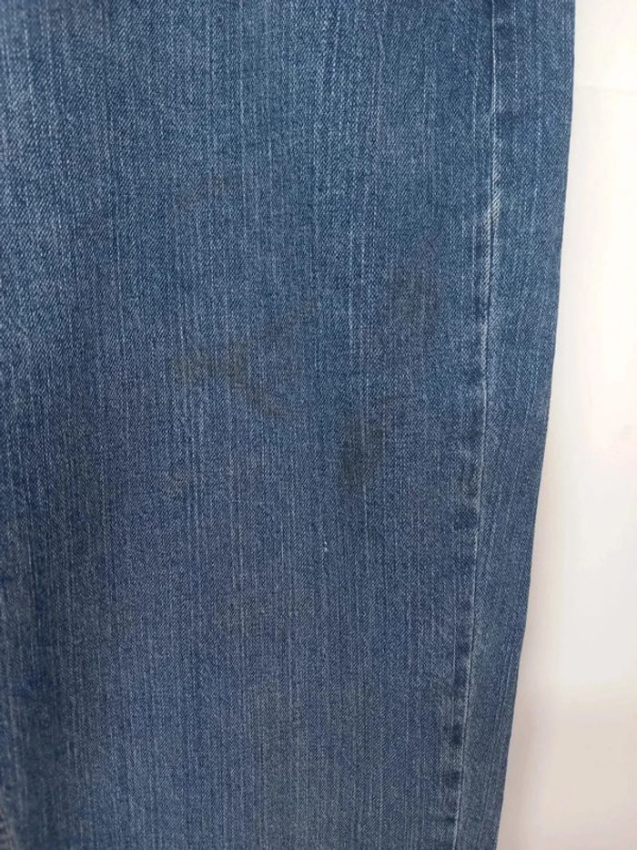 Jeans taille haute Lee vintage bleu foncé en coton - photo numéro 6