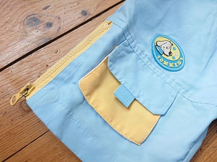 Short été bleu clair et jaune 18 mois garçon - photo numéro 3