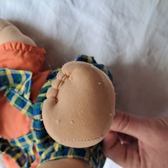 Poupée troll Hauteur 38 cm cheveux orange vintage - photo numéro 6