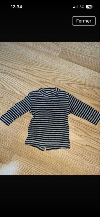 Teeshirt col roulé 