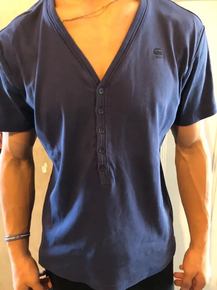 T-shirt G-Star Raw col V taille M - photo numéro 13