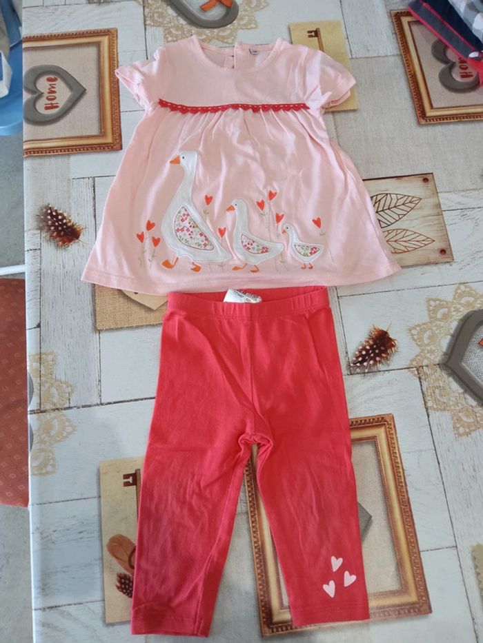 Ensemble fille 12 mois été