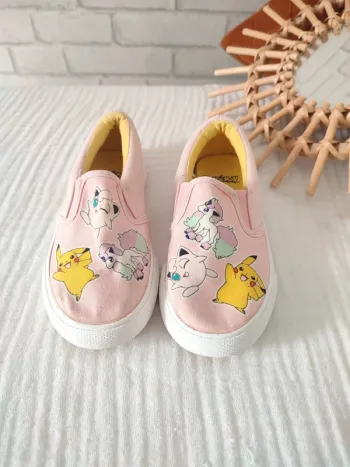 sneakers rose hm pokémon – toile imprimée – pointure 29