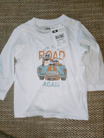 T-shirt manches longues Gémo 6 mois