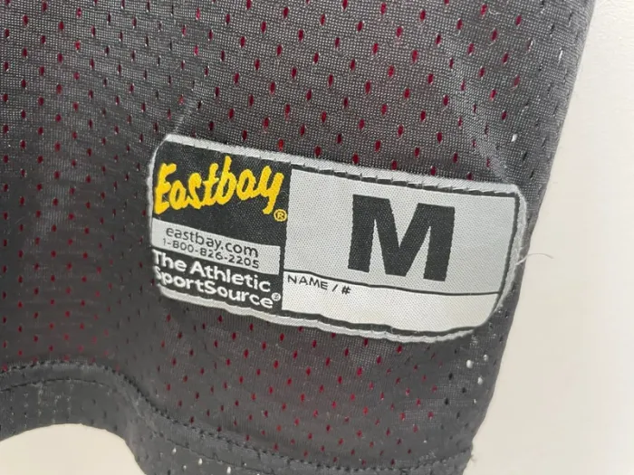 Reversible Mesh tank top jersey débardeur maillot sports red black Eastbay Adult Medium - photo numéro 4