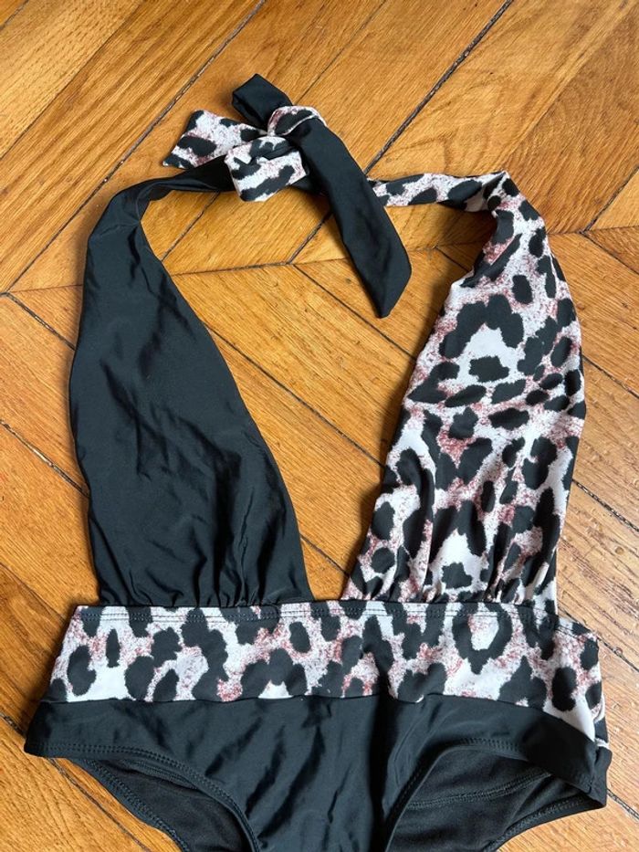 Neuf sublime maillot de bain 2 pièces léopard T36 - photo numéro 2