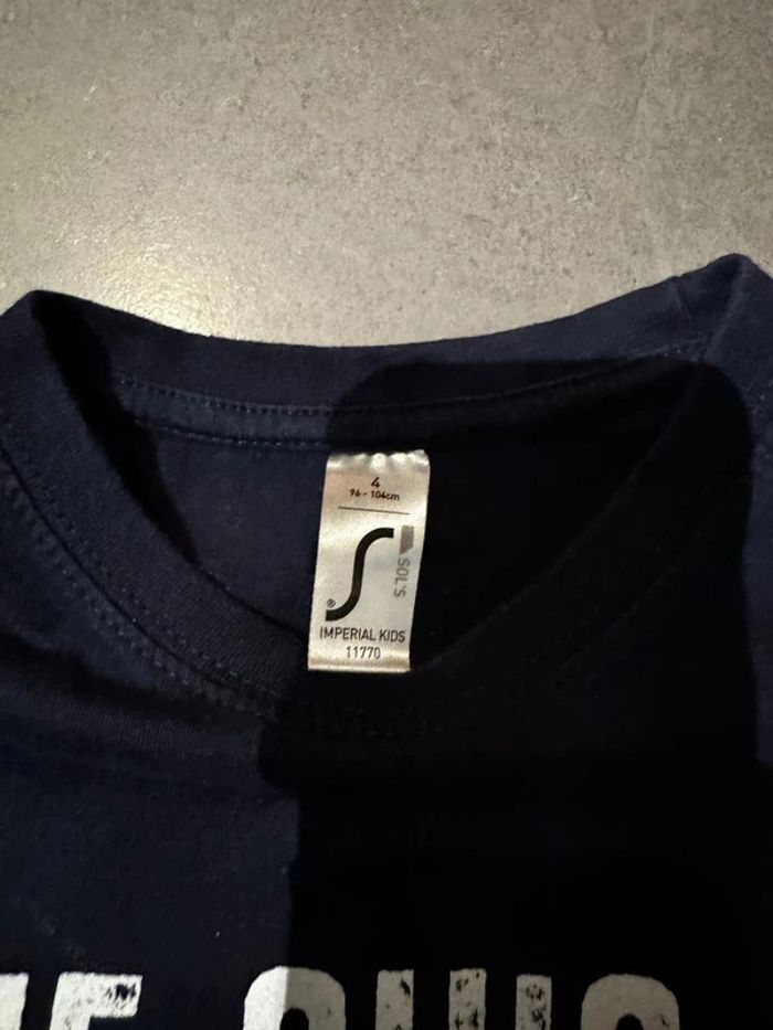 T shirt manches courtes - Je suis caps ! - Cap blanc-nez / Cap gris-nez - Bleu marine - 4 ans - photo numéro 2