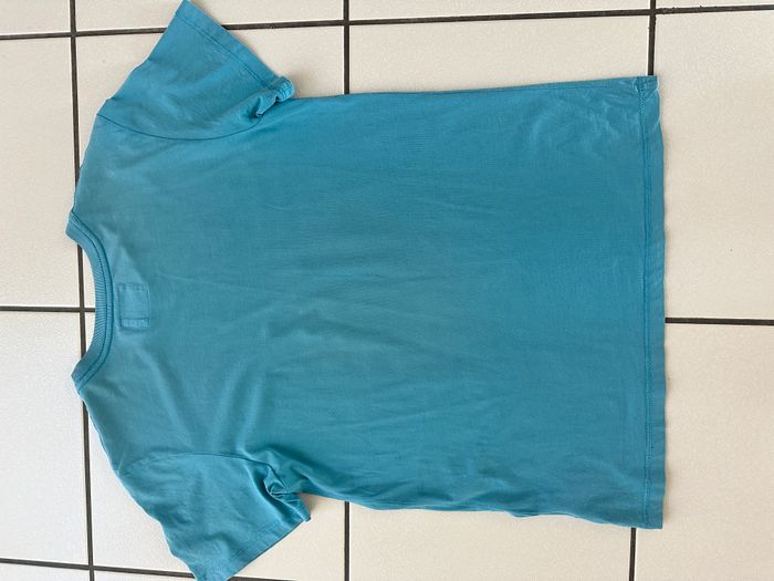 tee shirt bleu H&M "rebels moto"taille 12 ans - photo numéro 5
