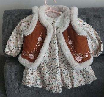 Petite robe Fleurie Autonme/ hiver En 3 mois