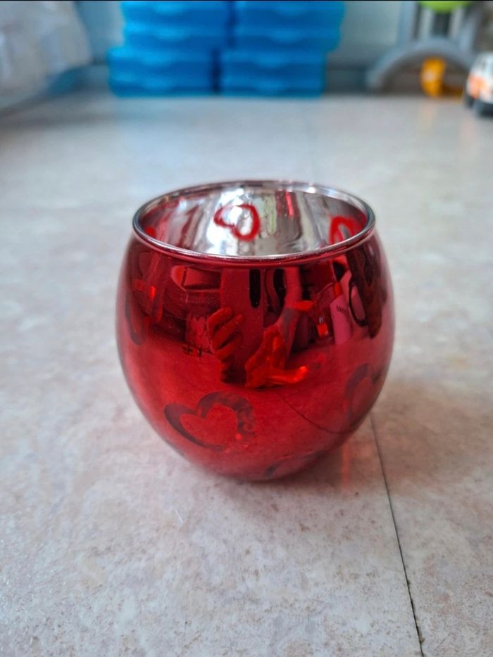 Photophore avec cœurs