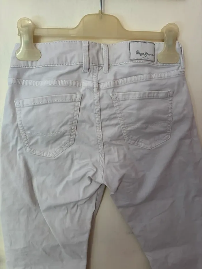 Pantacourt blanc, 24 (34 XS), Pepe Jeans. - photo numéro 7