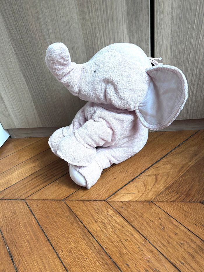 Peluche Ferdinand l'éléphant Rose (25 cm) Tartine et chocolat - photo numéro 3