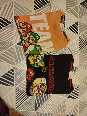 2 T shirts Mario