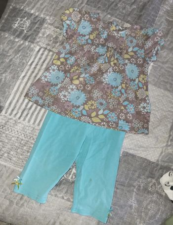 Ensemble d'été à fleurs 24 mois